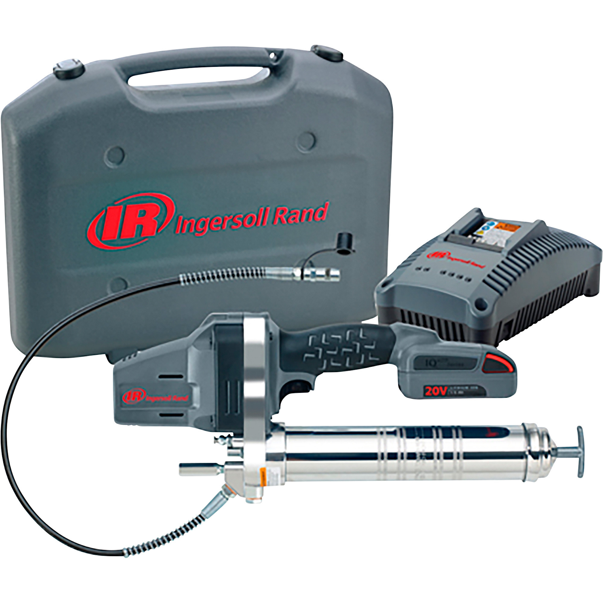 Ingersoll Rand 20V Cordless Grease Gun Kit, 1 Battery, Model# LUB5130-K12